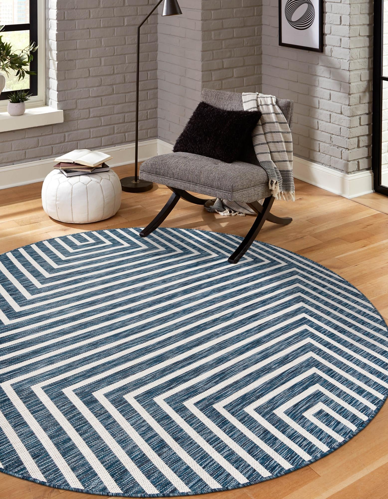 Urban Terrace Collection Area Rug -  Astoria (Blue)