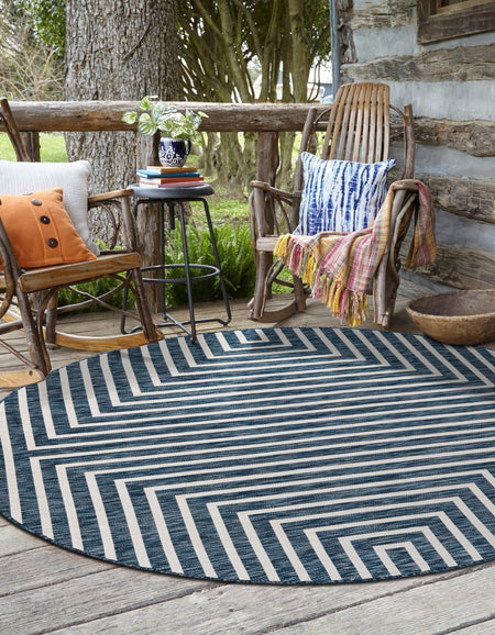 Urban Terrace Collection Area Rug -  Astoria (Blue)