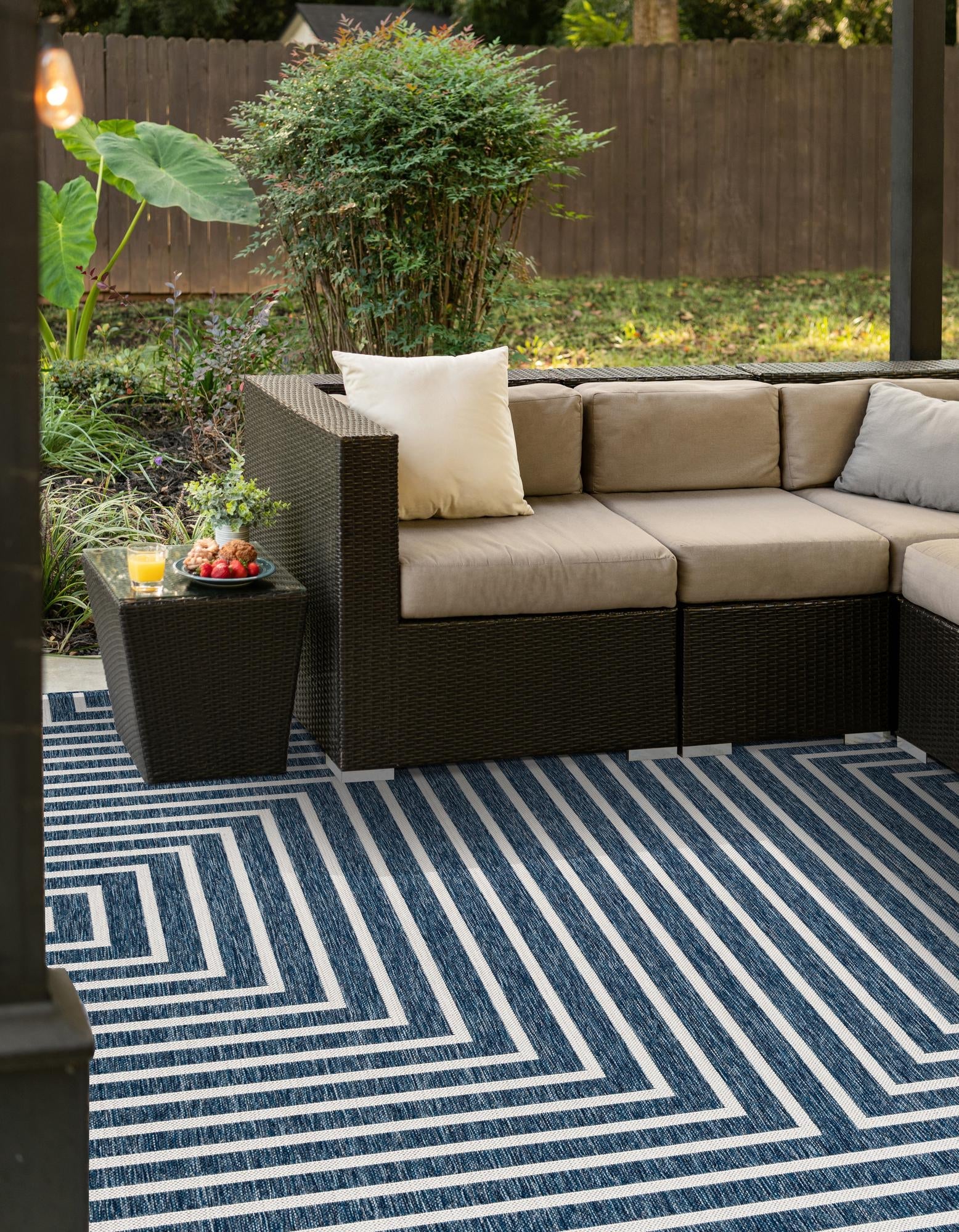 Urban Terrace Collection Area Rug -  Astoria (Blue)