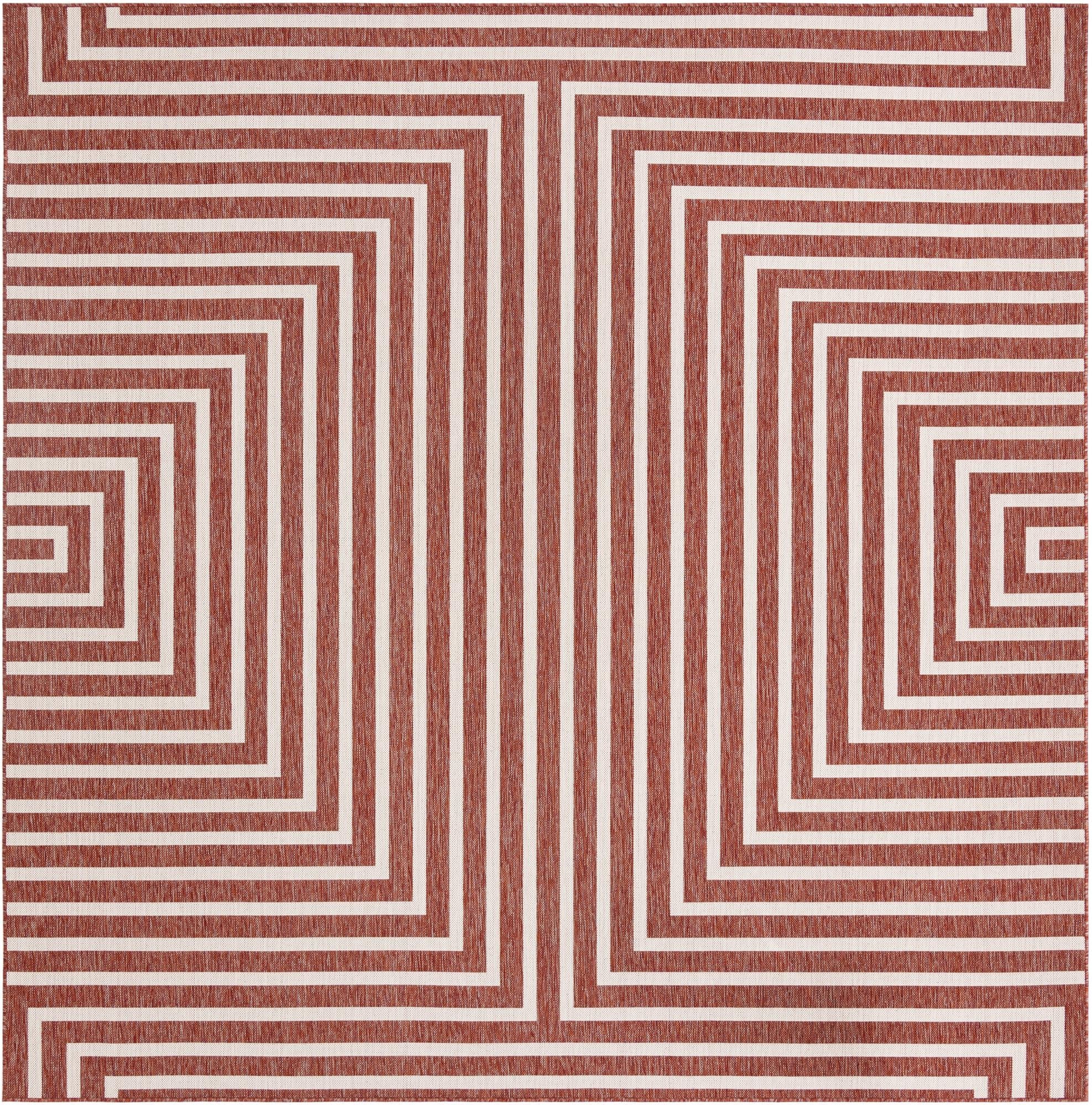 Urban Terrace Collection Area Rug -  Astoria (Rust Red)