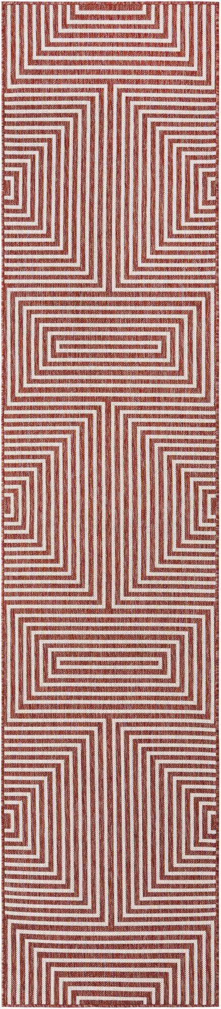 Urban Terrace Collection Area Rug -  Astoria (Rust Red)