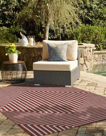 Urban Terrace Collection Area Rug -  Astoria (Rust Red)