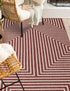 Urban Terrace Collection Area Rug -  Astoria (Rust Red)