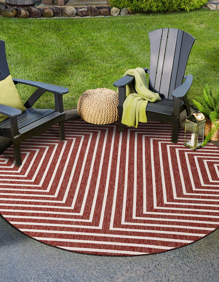 Urban Terrace Collection Area Rug -  Astoria (Rust Red)