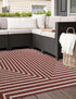 Urban Terrace Collection Area Rug -  Astoria (Rust Red)