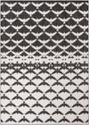 Urban Terrace Collection Area Rug -  Gramercy Rectangle Black and White  lifestyle 2