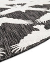 Urban Terrace Collection Area Rug -  Gramercy Round Black and White  lifestyle 48