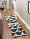 Urban Terrace Collection Area Rug -  Gramercy Runner Black and White  lifestyle 8