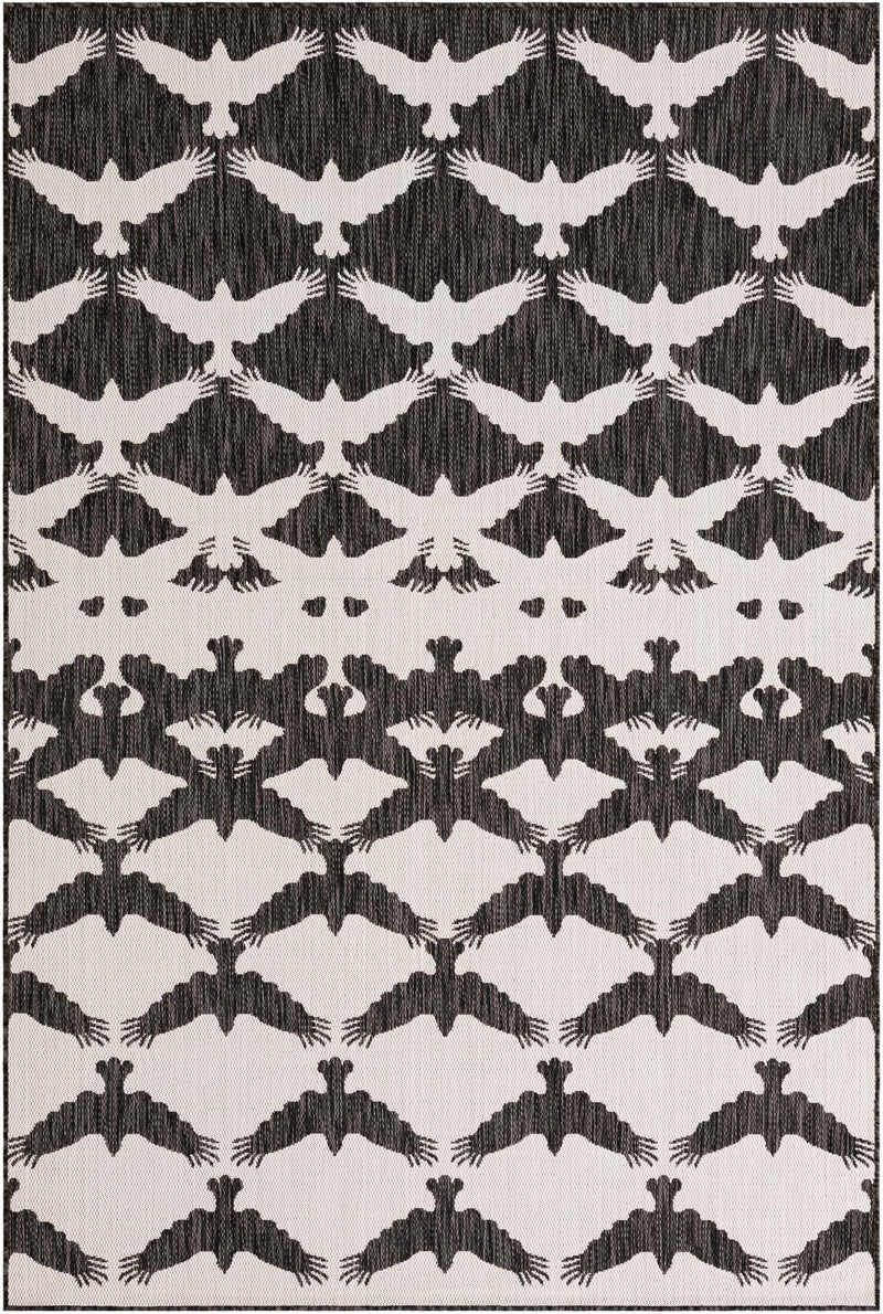 Urban Terrace Collection Area Rug -  Gramercy Rectangle Black and White Main