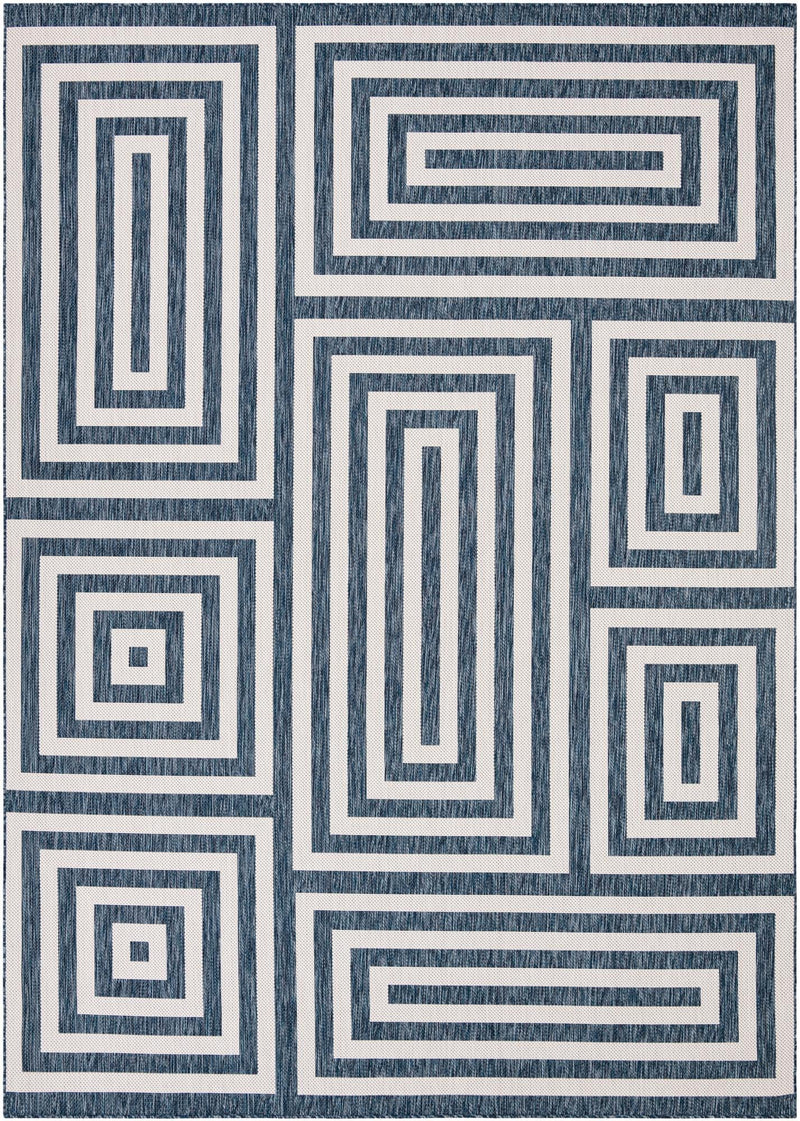 Urban Terrace Collection Area Rug -  Flatiron Rectangle Blue Main