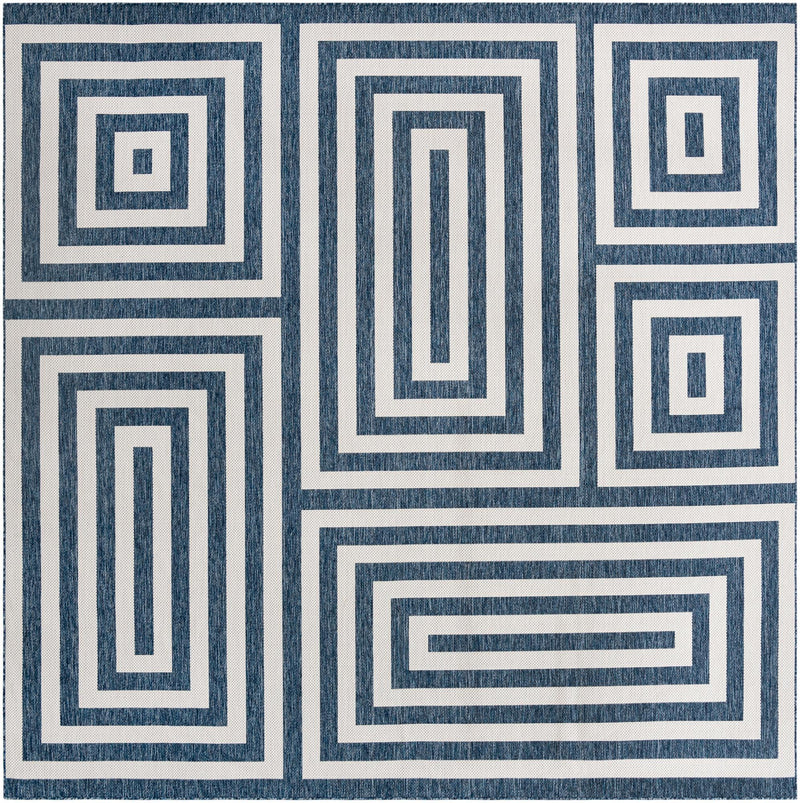 Urban Terrace Collection Area Rug -  Flatiron Square Blue Main