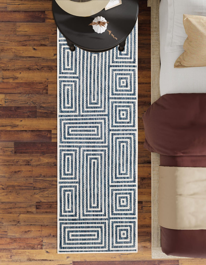 Urban Terrace Collection Area Rug -  Flatiron Runner Blue  lifestyle 10