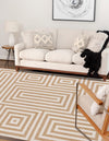 Urban Terrace Collection Area Rug -  Flatiron Rectangle Taupe  lifestyle 4