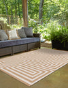 Urban Terrace Collection Area Rug -  Flatiron Rectangle Taupe  lifestyle 5