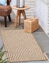 Urban Terrace Collection Area Rug -  Flatiron Runner Taupe  lifestyle 5