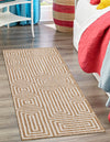 Urban Terrace Collection Area Rug -  Flatiron Runner Taupe  lifestyle 6