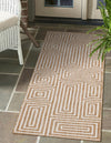 Urban Terrace Collection Area Rug -  Flatiron Runner Taupe  lifestyle 9