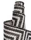 Urban Terrace Collection Area Rug -  Flatiron Rectangle Black and White  lifestyle 7