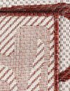 Urban Terrace Collection Area Rug -  Madison Rectangle Rust Red  lifestyle 15