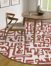 Urban Terrace Collection Area Rug -  Madison Round Rust Red  lifestyle 8