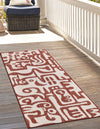 Urban Terrace Collection Area Rug -  Madison Runner Rust Red  lifestyle 0