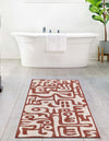 Urban Terrace Collection Area Rug -  Madison Runner Rust Red  lifestyle 2