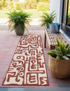 Urban Terrace Collection Area Rug -  Madison Runner Rust Red  lifestyle 3