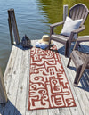 Urban Terrace Collection Area Rug -  Madison Runner Rust Red  lifestyle 7