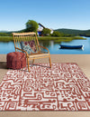 Urban Terrace Collection Area Rug -  Madison Square Rust Red  lifestyle 8