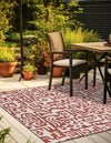 Urban Terrace Collection Area Rug -  Madison Square Rust Red  lifestyle 10