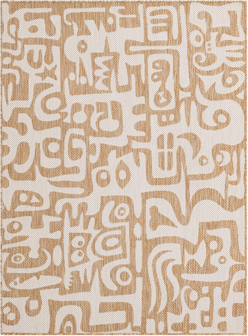 Urban Terrace Collection Area Rug -  Madison Rectangle Taupe Main