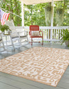 Urban Terrace Collection Area Rug -  Madison Rectangle Taupe  lifestyle 2