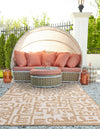 Urban Terrace Collection Area Rug -  Madison Rectangle Taupe  lifestyle 6