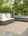 Urban Terrace Collection Area Rug -  Madison Rectangle Taupe  lifestyle 7