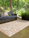 Urban Terrace Collection Area Rug -  Madison Rectangle Taupe  lifestyle 10