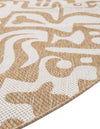 Urban Terrace Collection Area Rug -  Madison Round Taupe  lifestyle 14