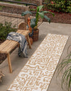 Urban Terrace Collection Area Rug -  Madison Runner Taupe  lifestyle 84