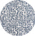 Urban Terrace Collection Area Rug -  Madison Round Blue Main