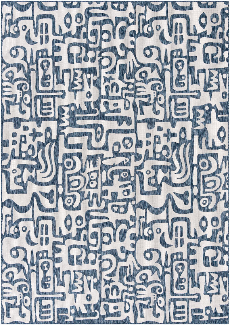 Urban Terrace Collection Area Rug -  Madison Rectangle Blue Main