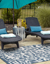 Urban Terrace Collection Area Rug -  Madison Rectangle Blue  lifestyle 5