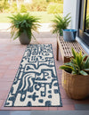 Urban Terrace Collection Area Rug -  Madison Runner Blue  lifestyle 3