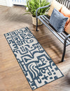 Urban Terrace Collection Area Rug -  Madison Runner Blue  lifestyle 5