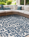 Urban Terrace Collection Area Rug -  Madison Square Blue  lifestyle 4