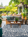 Urban Terrace Collection Area Rug -  Madison Square Blue  lifestyle 8