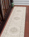 Patio Heritage Collection Area Rug -  Lafayette (Gray) Runner Gray  lifestyle 23