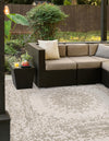 Patio Heritage Collection Area Rug -  Lafayette (Gray) Square Gray  lifestyle 13