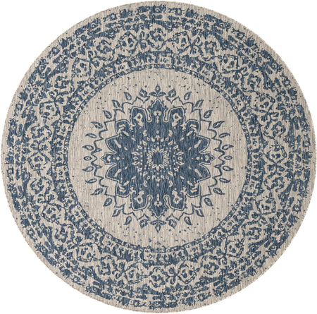 Patio Heritage Collection Area Rug -  Lafayette (Blue)