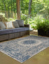 Patio Heritage Collection Area Rug -  Lafayette (Blue)