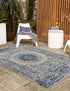 Patio Heritage Collection Area Rug -  Lafayette (Blue)