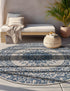 Patio Heritage Collection Area Rug -  Lafayette (Blue)